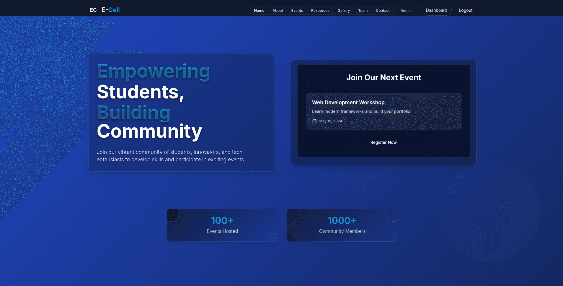 E-Cell Management Platform