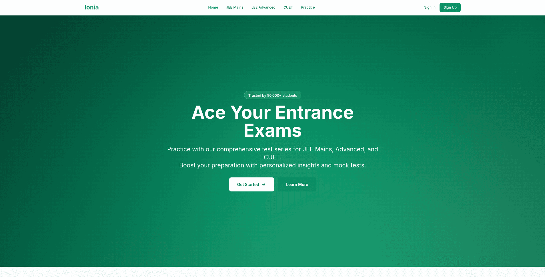 Ionia Testing Platform